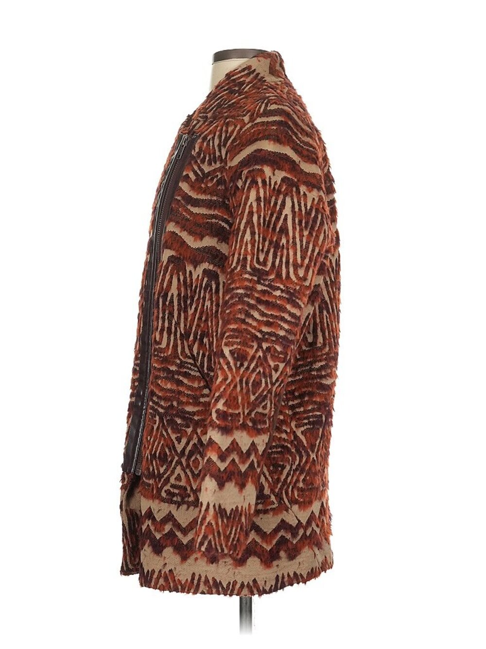 Free People Henna Tribal Pattern Coat Small Jacket Coachella Festival Boho Aztec - Picture 5 of 9